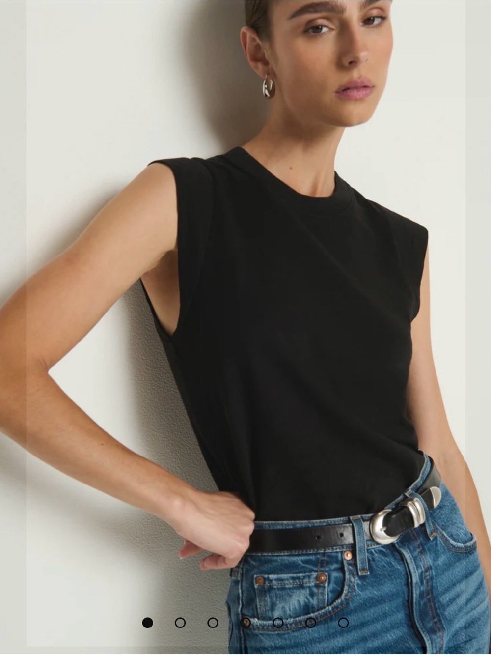 Nation Los Angeles Sleeveless Tee Tank Small